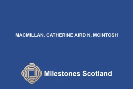 MACMILLAN, CATHERINE AIRD N. MCINTOSH