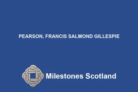 PEARSON, FRANCIS SALMOND GILLESPIE