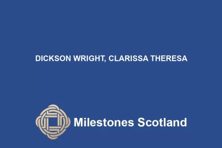 DICKSON WRIGHT, CLARISSA THERESA