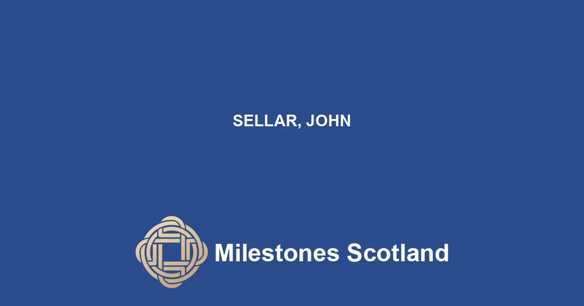 SELLAR, JOHN
